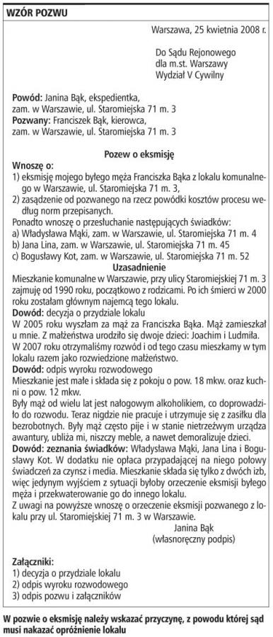 Kogo można eksmitować z <strong>lokalu</strong>