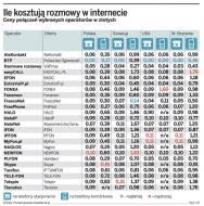 Ile kosztują rozmowy w internecie