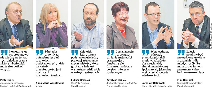 Uczniowie szkół średnich będą uczyć się <strong>prawa</strong>
