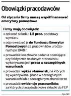 Firmy nie chcą płacić składek na <strong>emerytury</strong> pomostowe