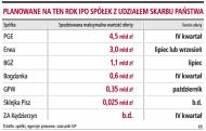 Planowanie na ten rok IPO spółek z udziałem Skarbu Państwa