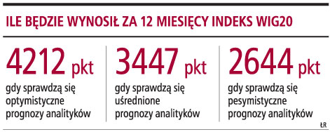 Ile będzie wynosił za 12 miesięcy indeks WIG20