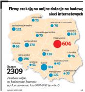 Firmy czekają na unijne dotacje na budowę sieci internetowych