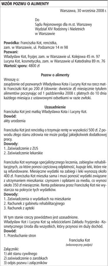 Jak uzyskać <strong>alimenty</strong> od dzieci