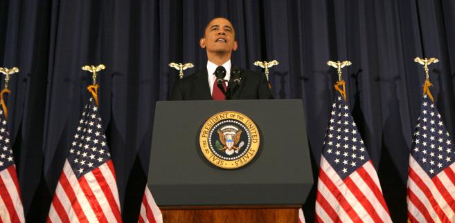 Prezydent USA Barack Obama przemawia w National Defense University w Waszyngtonie