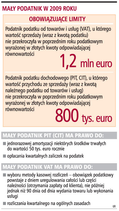 Mały podatnik w 2009 roku