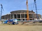 Budowa stadionu we Wrocławiu.