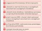 Zmiana zawodu blokuje emeryturę