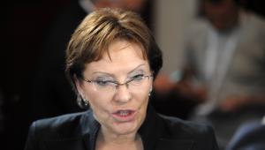 Minister zdrowia Ewa Kopacz otwiera listę wyborczą PO w okręgu 17, w województwie mazowieckim.