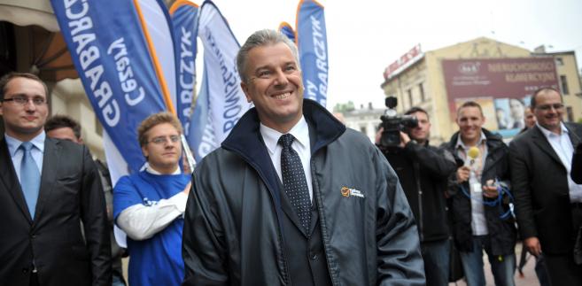 Cezary Grabarczyk rozpoczął swoją kampanię wyborczą. Fot. Marek Szybka/Newspix.pl