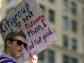 Jeden z demonstrantów na Wall Street
