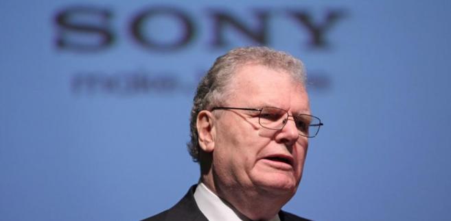 Szef Sony Howard Stringe podczas konferencji o przejęciu Sony Ericsson. fot. Chris Ratcliffe