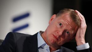 Prezes Sony Ericsson Hans Vestberg po informacji o wchłonięciu jego firmy przez Sony. fot. Chris Ratcliffe