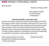 Czy <strong>urlop</strong> może być przesunięty