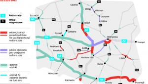 Które odcinki autostrad i dróg ekspresowych nie poprowadzą kibiców na Euro 2012