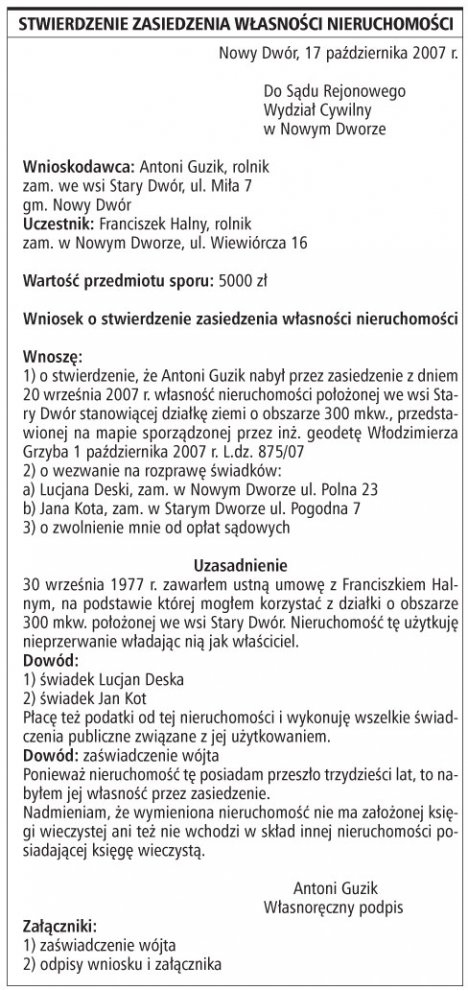 Jak można zostać prawowitym właścicielem części działki należącej do sąsiada