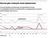 Realne płace są takie jak przed rokiem. Wzrosły pensje górników