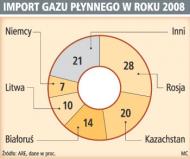 Import gazu płynnego w roku 2008