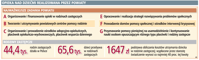 Opieka nad dziećmi realizowana przez powiaty