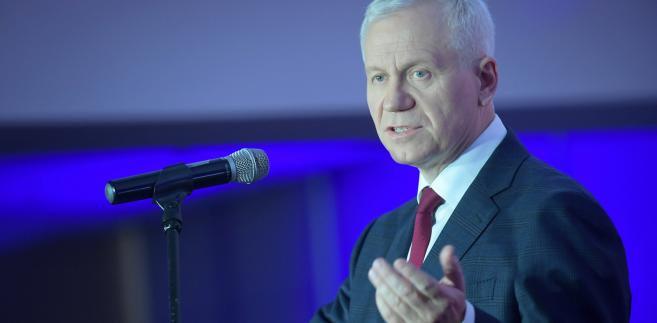 Europoseł Marek Jurek podczas przemówienia inauguracyjnego VI Chrześcijańskiego Kongresu Społecznego.