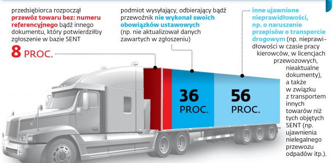 Nieprawidłowości wykrywane przez fiskusa w związku z pakietem przewozowym