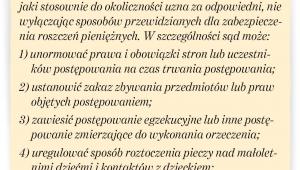 Zabezpieczenie roszczeń niepieniężnych.