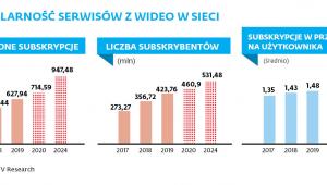 Popularność serwisów z wideo w sieci