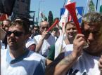 Górnicy z JSW i ich koledzy protestowali przed siedzibą PiS
