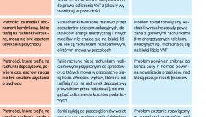Inne białe plamy na białej liście VAT