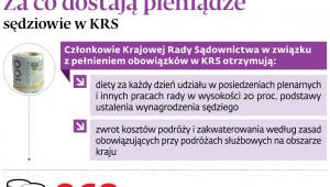Za co dostają pieniądze sędziowie w KRS