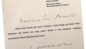 Rezygnacja, której nie przyjęła marszałek Sejmu