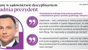 Duda. Wypowiedź o zmianach w sądownictwie dyscyplinarnym