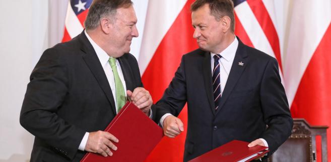 Mariusz Błaszczak i Mike Pompeo